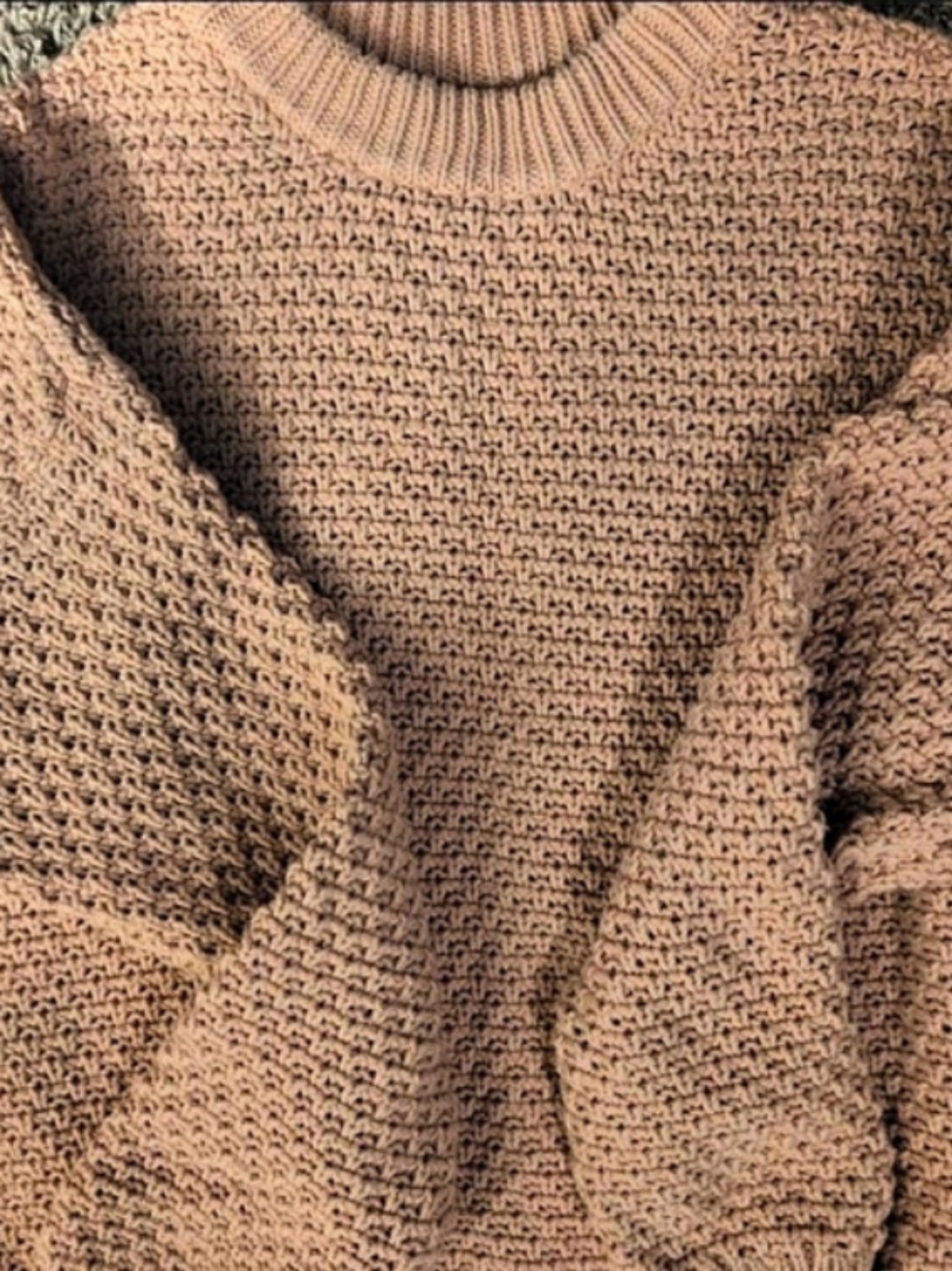 Blush/Pale Pink Cinched Crop Style Sweater